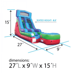 1520demensions 1729039612 15' Retro Wet/Dry Slide